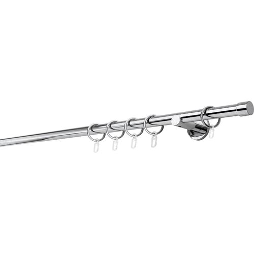 4066866102414 - Gardinenstange MYDECO 20mm Cap Wandträger 65 cm Gardinenstangen Gr L 340 cm 1 läufig grau (chromfarben) Gardinenstangen Wandmontage 4066866102414 - Gardinenstange MYDECO 20mm Cap Wandträger 65 cm Gardinenstangen Gr L 340 cm 1 läufig grau (chromfarben) Gardinenstangen Wandmontage