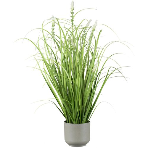 4064118320418 - Kunstgras CREATIV GREEN Grasbusch mit Salvienblüten grün H60cm Kunststoff Kunstpflanzen mit detailgetreuen Blüten und Grashalmen 4064118320418 - Kunstgras CREATIV GREEN Grasbusch mit Salvienblüten grün H60cm Kunststoff Kunstpflanzen mit detailgetreuen Blüten und Grashalmen