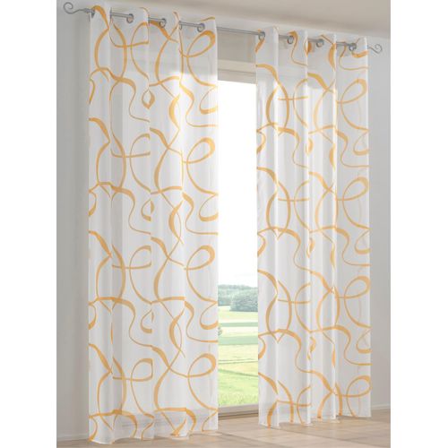 6943755984437 - Gardine HEINE HOME Gardinen Gr 175 cm Multifunktionsband 140 cm gelb (weiß gelb) Gardinen-Sets 6943755984437 - Gardine HEINE HOME Gardinen Gr 175 cm Multifunktionsband 140 cm gelb (weiß gelb) Gardinen-Sets