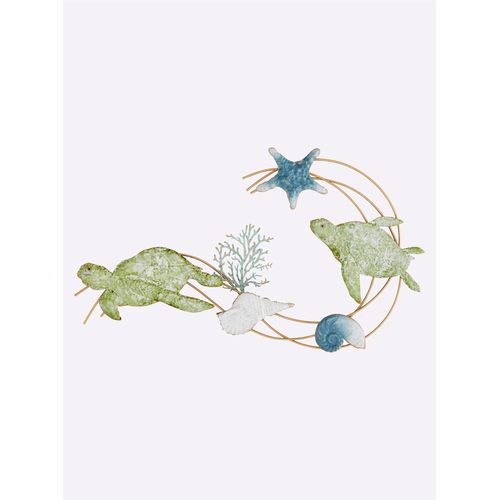 4895228810205 - Wanddekoobjekt HEINE HOME grün (grün blau) B80cm H48cm T35cm Wanddekoobjekte 4895228810205 - Wanddekoobjekt HEINE HOME grün (grün blau) B80cm H48cm T35cm Wanddekoobjekte