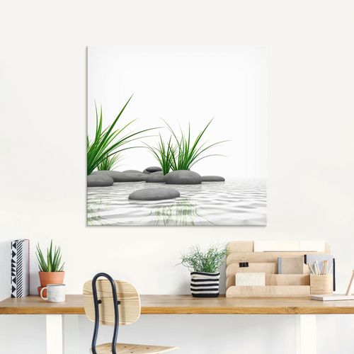 4059745222730 - Glasbild ARTLAND 3 D Steine Bilder Gr B H 30 cm x 30 cm Zen 1 St weiß Glasbilder Bilder in verschiedenen Größen 4059745222730 - Glasbild ARTLAND 3 D Steine Bilder Gr B H 30 cm x 30 cm Zen 1 St weiß Glasbilder Bilder in verschiedenen Größen