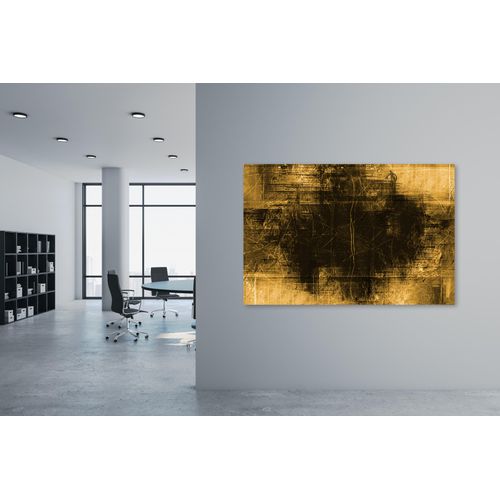 4067437104714 - Leinwandbild QUEENCE The Gold schwarz (farbe bild(er) schwarz) B90cm H60cm T3cm Leinwand Bilder mit sehr guten Schallabsorptions-Eigenschaften