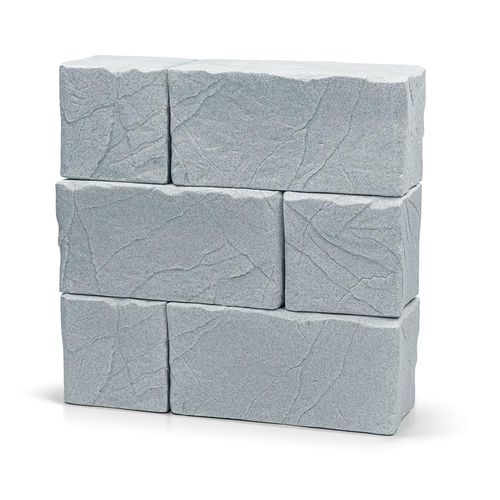 5905197757872 - Regenwassertank Stone Block grau (kaltes grau) B114cm H116cm T38cm Polyethylen Regentonnen