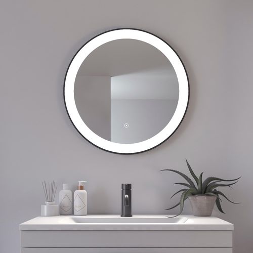 5705387009749 - Badspiegel LOEVSCHALL Libra Rund Badzimmerspiegel mit LED Beleuchtung Spiegel Gr B H T 66cm x 66cm x 29cm Spiegelglas silberfarben (silber) Touchpanel für Lichtsteuerung Dimmbar Spiegel Dänisches Design 5705387009749 - Badspiegel LOEVSCHALL Libra Rund Badzimmerspiegel mit LED Beleuchtung Spiegel Gr B H T 66cm x 66cm x 29cm Spiegelglas silberfarben (silber) Touchpanel für Lichtsteuerung Dimmbar Spiegel Dänisches Design