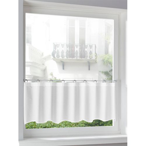 6930325798006 - Querbehang HEINE HOME Gr 1 weiß B130cm H40cm Polyester Gardinen 6930325798006 - Querbehang HEINE HOME Gr 1 weiß B130cm H40cm Polyester Gardinen