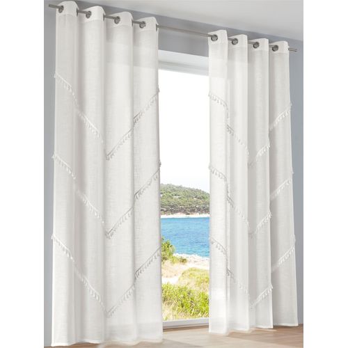 6941446673370 - Gardine HEINE HOME Gr 1 weiß B130cm H145cm Polyester Gardinen 6941446673370 - Gardine HEINE HOME Gr 1 weiß B130cm H145cm Polyester Gardinen
