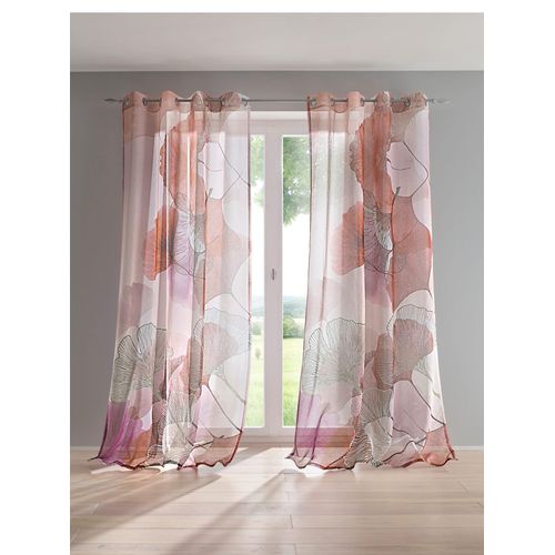 6936782377518 - Gardine HEINE HOME Gr 1 bunt (natur bunt) B135cm H145cm Polyester Gardinen