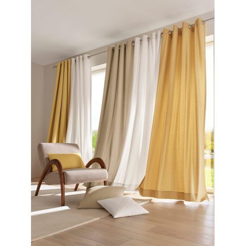 4016478046132 - Vorhang HEINE HOME Gr 3 beige B140cm H225cm Baumwolle Gardinen 4016478046132 - Vorhang HEINE HOME Gr 3 beige B140cm H225cm Baumwolle Gardinen