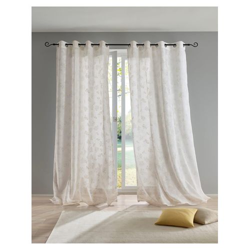 6936782377129 - Gardine HEINE HOME Gr 1 weiß (sanftes weiß gemustert) B140cm H145cm Polyester Gardinen 6936782377129 - Gardine HEINE HOME Gr 1 weiß (sanftes weiß gemustert) B140cm H145cm Polyester Gardinen
