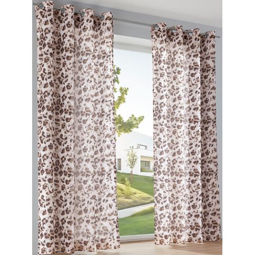6933897926990 - Gardine HEINE HOME Gr 3 bunt (sanftes weiß braun) B135cm H225cm Polyester Gardinen 6933897926990 - Gardine HEINE HOME Gr 3 bunt (sanftes weiß braun) B135cm H225cm Polyester Gardinen