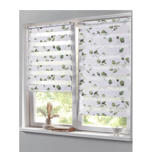 6978094780174 - Raffrollo HEINE HOME Gr 1 grün (weiß grün) B40cm H150cm Raffrollos 6978094780174 - Raffrollo HEINE HOME Gr 1 grün (weiß grün) B40cm H150cm Raffrollos