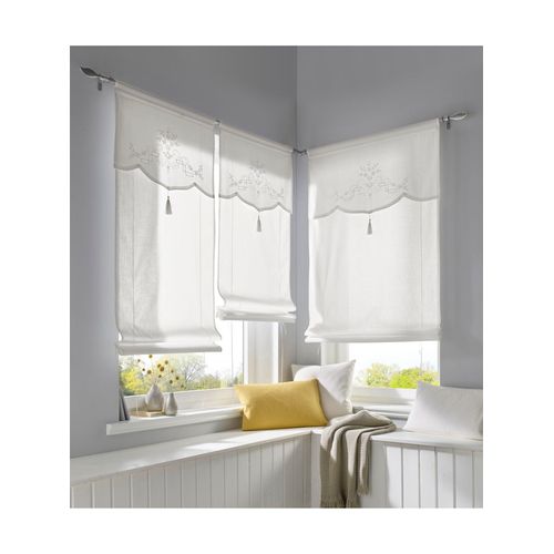 6930325798198 - Raffrollo HEINE HOME Gr 1 weiß B45cm H130cm Raffrollos