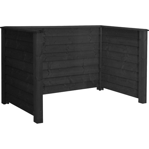5703393747693 - Mülltonnenverkleidung Klink Profil Holz LxBxH 1940 x 970 x 1080 mm schwarz 5703393747693 - Mülltonnenverkleidung Klink Profil Holz LxBxH 1940 x 970 x 1080 mm schwarz