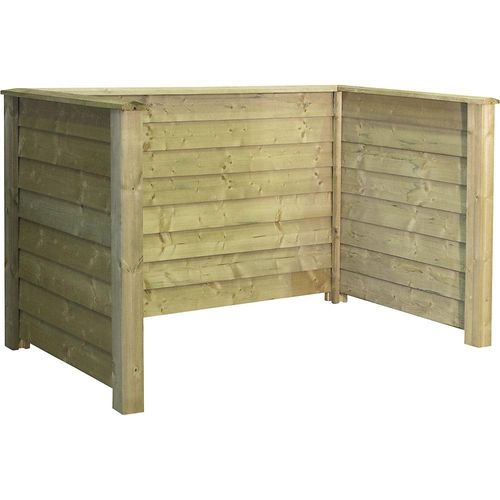 5703393712776 - Mülltonnenverkleidung Klink Profil Holz LxBxH 1940 x 970 x 1080 mm natur 5703393712776 - Mülltonnenverkleidung Klink Profil Holz LxBxH 1940 x 970 x 1080 mm natur