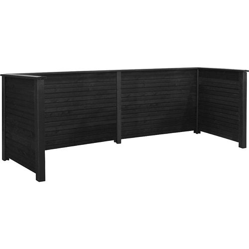 5703393747754 - Mülltonnenverkleidung Plank Profil Holz LxBxH 3770 x 970 x 1080 mm schwarz