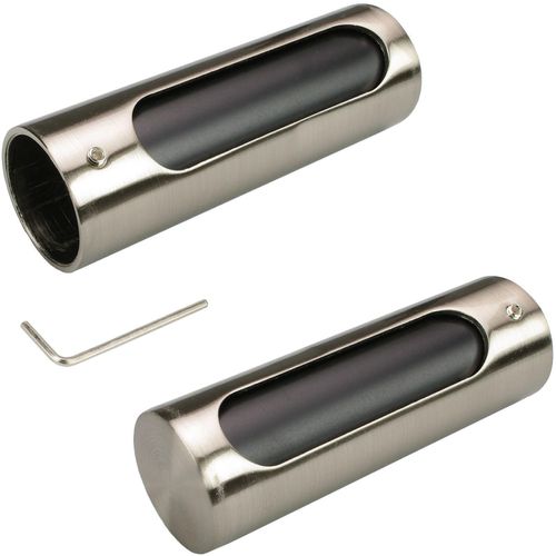4016318030437 - Gardinenstangen-Endstück LIEDECO silber (edelstahlfarben) L10cm Ø28cm Gardinenstangenendstücke für Gardinenstange Ø 28 mm 4016318030437 - Gardinenstangen-Endstück LIEDECO silber (edelstahlfarben) L10cm Ø28cm Gardinenstangenendstücke für Gardinenstange Ø 28 mm