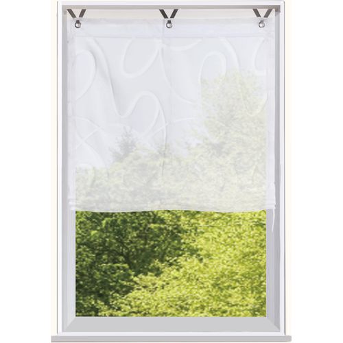 6930325758277 - Raffrollo BRUNO BANANI TILO Raffrollos Gr 130 cm Hakenaufhängung 45 cm weiß Raffrollo Raffrollos halbtransparent transparent Ausbrenner gewebt verschiedene Größen 6930325758277 - Raffrollo BRUNO BANANI TILO Raffrollos Gr 130 cm Hakenaufhängung 45 cm weiß Raffrollo Raffrollos halbtransparent transparent Ausbrenner gewebt verschiedene Größen