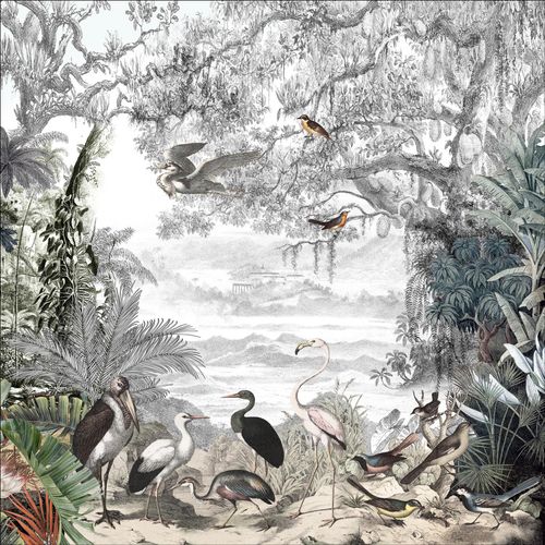 4019449522789 - Glasbild BIRDS IN THE JUNGLE I 4019449522789 - Glasbild BIRDS IN THE JUNGLE I