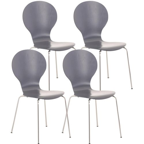 4251152617103 - 4x Stapelstuhl DIEGO l Ergonomisch geformter Konferenzstuhl mit Holzsitz und Metallgestell I Stapelbarer Stuhl mit pflegeleichter Sitzfläche 4251152617103 - 4x Stapelstuhl DIEGO l Ergonomisch geformter Konferenzstuhl mit Holzsitz und Metallgestell I Stapelbarer Stuhl mit pflegeleichter Sitzfläche