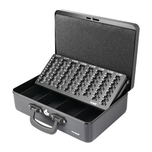4010537223724 - HMF - 22037-02 Geldkassette 2 Tragegriffe Geldzählkassette Scheinfächer 36 x 25 x 11 cm schwarz 4010537223724 - HMF - 22037-02 Geldkassette 2 Tragegriffe Geldzählkassette Scheinfächer 36 x 25 x 11 cm schwarz