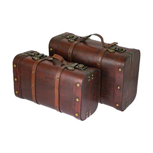 4010537612702 - HMF 6412700 Schatztruhe aus Holz Vintage Koffer 2er Set Versch Größen Peru 4010537612702 - HMF 6412700 Schatztruhe aus Holz Vintage Koffer 2er Set Versch Größen Peru