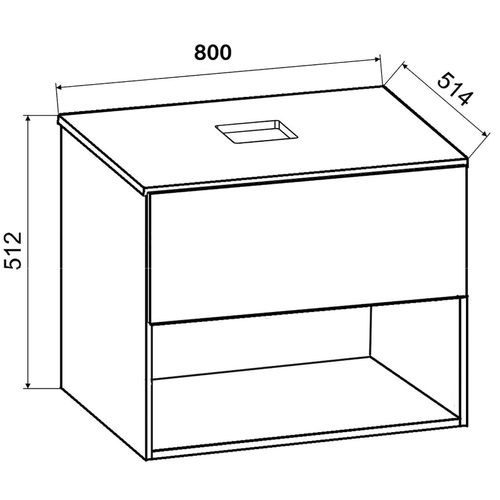 4051814412523 - 2-tlg Waschtisch Waschplatz Badmöbel Waschbecken Bad Schrank Keramik Lendas ll (Farbe Anthrazit Honig-Eiche Größe 60) 4051814412523 - 2-tlg Waschtisch Waschplatz Badmöbel Waschbecken Bad Schrank Keramik Lendas ll (Farbe Anthrazit Honig-Eiche Größe 60)