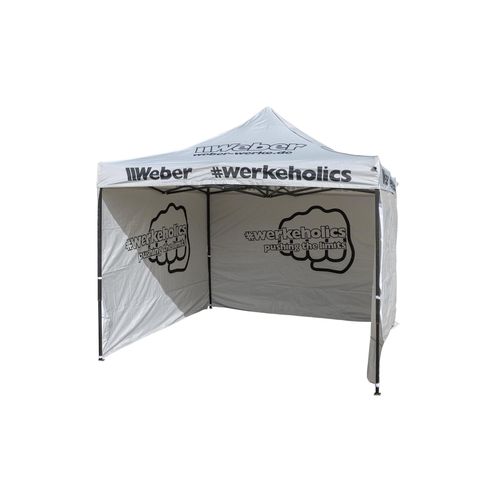 0609411822708 - #Werkeholics Easy-Up Zelt 3 x 3 m inkl 3 Seitenwände grau 0609411822708 - #Werkeholics Easy-Up Zelt 3 x 3 m inkl 3 Seitenwände grau