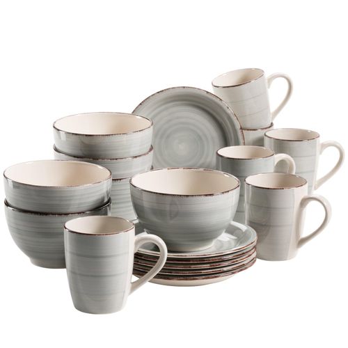 9001794723848 - Frühstücksgeschirr Frühstück Service Lumaca 18-teilig Rauchblau MÃSER - B-Ware sehr gut 9001794723848 - Frühstücksgeschirr Frühstück Service Lumaca 18-teilig Rauchblau MÃSER - B-Ware sehr gut
