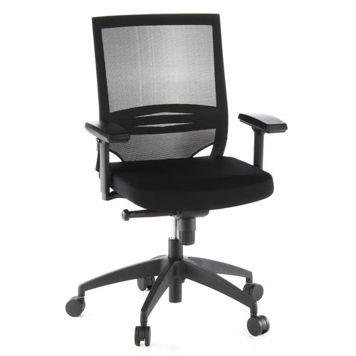 4260182536278 - Profi Bürostuhl PORTO BASE Stoff Netzstoff mit Armlehnen (höhenverstellbar) hjh OFFICE 4260182536278 - Profi Bürostuhl PORTO BASE Stoff Netzstoff mit Armlehnen (höhenverstellbar) hjh OFFICE