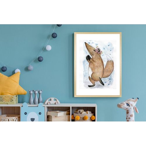 4067437120899 - Bild mit Rahmen QUEENCE Blumenkranz braun (farbe rahmen natur braun beige farbe bild(er) braun) B50cm H70cm T15cm Plexiglas Holz Bilder HD Premium Posterdruck mit Echtholzrahmen 4067437120899 - Bild mit Rahmen QUEENCE Blumenkranz braun (farbe rahmen natur braun beige farbe bild(er) braun) B50cm H70cm T15cm Plexiglas Holz Bilder HD Premium Posterdruck mit Echtholzrahmen