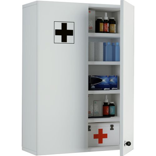 4051814426391 - Medizinschrank Maße ca H 70 x B 47 x T 19 cm Apothekerschrank abschließbar hängend Arzneischrank - Medasa XL 4051814426391 - Medizinschrank Maße ca H 70 x B 47 x T 19 cm Apothekerschrank abschließbar hängend Arzneischrank - Medasa XL