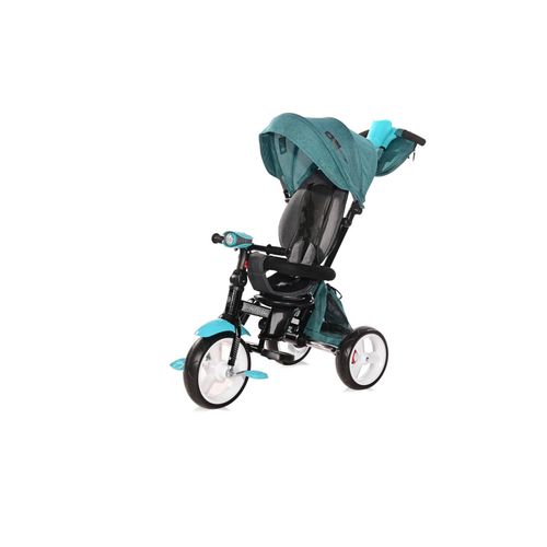 3800151995562 - Tricycle Enduro 4 in 1 klappbar Sitz drehbar verstellbar Licht tuerkis