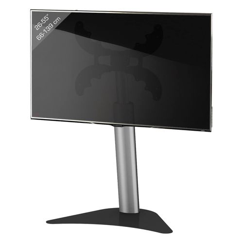 4051814368073 - TV Standfuß 26-55 Zoll VESA max 400x400 bis 30 kg Fernseh Ständer höhenverstellbar 48-64 cm TV Bodenständer Maße ca H 48 x B 55 x T 39 cm Fernsehstand Coscal
