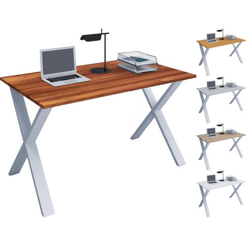 4051814378447 - Holz Schreibtisch H 76 x B 80 x T 50 cm Computertisch Arbeitstisch Büromöbel Lona X Weiß 4051814378447 - Holz Schreibtisch H 76 x B 80 x T 50 cm Computertisch Arbeitstisch Büromöbel Lona X Weiß
