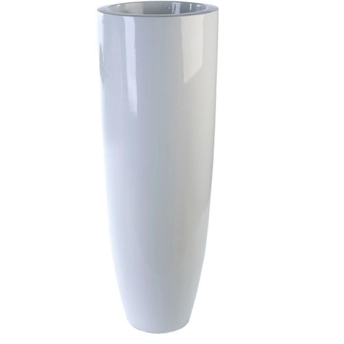 4001250793595 - Übertopf CASABLANCA BY GILDE Konus weiß B40cm H115cm T40cm Fiberglas Pflanzgefäße weiß 4001250793595 - Übertopf CASABLANCA BY GILDE Konus weiß B40cm H115cm T40cm Fiberglas Pflanzgefäße weiß