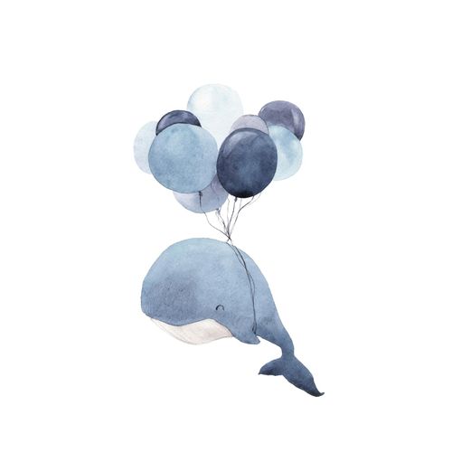 4069745107340 - Poster LÜTTENHÜTT Wal mit Luftballons blau (farbe bild(er) blau) B40cm H50cm T02cm Papier Bilder HD Premium Druck 4069745107340 - Poster LÜTTENHÜTT Wal mit Luftballons blau (farbe bild(er) blau) B40cm H50cm T02cm Papier Bilder HD Premium Druck
