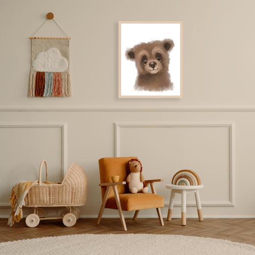 4068223534852 - Poster LÜTTENHÜTT Niedlicher Braunbär bunt (farbe rahmen beige farbe bild(er) bunt) B30cm H40cm T07cm Holz Plexiglas Bilder HD Premium Druck 4068223534852 - Poster LÜTTENHÜTT Niedlicher Braunbär bunt (farbe rahmen beige farbe bild(er) bunt) B30cm H40cm T07cm Holz Plexiglas Bilder HD Premium Druck