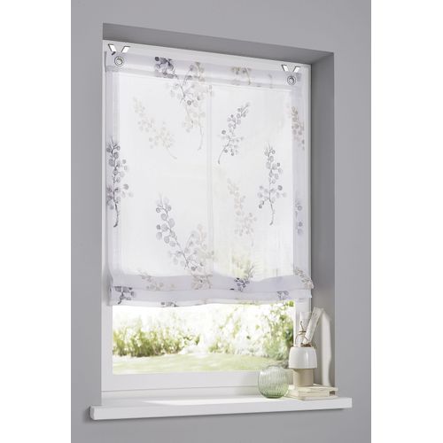 4016478106010 - Raffrollo KUTTI Danny Gr 2 grau (grau sanftes weiß taupe) B60cm H140cm Obermaterial 100% Polyester Raffrollos bedruckt Montage ohne Bohren Fensterhaken inklusive 4016478106010 - Raffrollo KUTTI Danny Gr 2 grau (grau sanftes weiß taupe) B60cm H140cm Obermaterial 100% Polyester Raffrollos bedruckt Montage ohne Bohren Fensterhaken inklusive