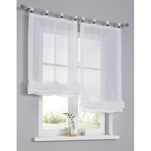 4016478083205 - Raffrollo KUTTI Brondby Boule Gr 1 braun B45cm H140cm Obermaterial 100% Polyester Raffrollos halbtransparent Polyester Schlaufen 4016478083205 - Raffrollo KUTTI Brondby Boule Gr 1 braun B45cm H140cm Obermaterial 100% Polyester Raffrollos halbtransparent Polyester Schlaufen