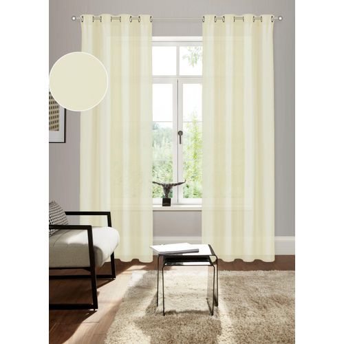 4068223568680 - Vorhang BRUNO BANANI Lagan Gr 1 beige (champagner) B140cm H145cm Polyester Polyester Gardinen 2-er Set gewebt Microfaser versch Größen einfarbig Bestseller 4068223568680 - Vorhang BRUNO BANANI Lagan Gr 1 beige (champagner) B140cm H145cm Polyester Polyester Gardinen 2-er Set gewebt Microfaser versch Größen einfarbig Bestseller