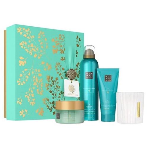 8719134184525 - RITUALS Rituale The-Ritual-Of-KarmaMedium Gift Set Foaming Shower Gel 200 ml + Body Cream 100 ml + Body Scrub 125 g + Scented Candle 140 g 1 Stk (3990 €   1 Stk)