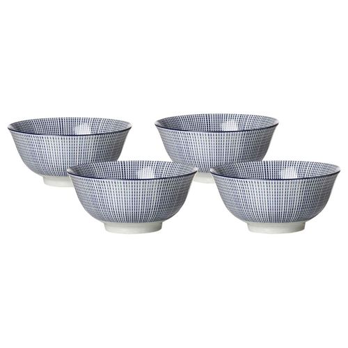 4006344203448 - Müslischale RITZENHOFF & BREKER ROYAL MAKOTO Schüsseln Gr Ø 155 cm weiß (weiß blau) Müslischalen mikrowellengeeignet