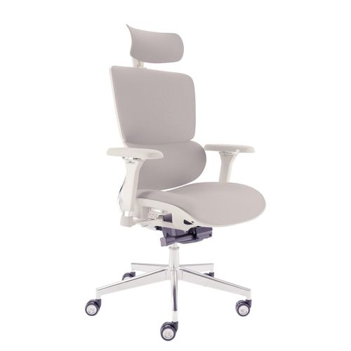 4262501570123 - CLOUVOU MasterSeat Bürostuhl Ergonomisch – Creme-Weiß