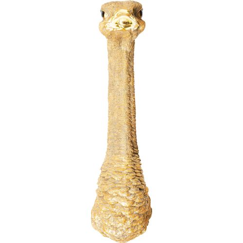 4025621514923 - Wanddekoobjekt DESIGN Wandschmuck Ostrich Gold 19x72cm gold (goldfarben) B185cm H72cm T245cm Polyresin Wanddekoobjekte 4025621514923 - Wanddekoobjekt DESIGN Wandschmuck Ostrich Gold 19x72cm gold (goldfarben) B185cm H72cm T245cm Polyresin Wanddekoobjekte