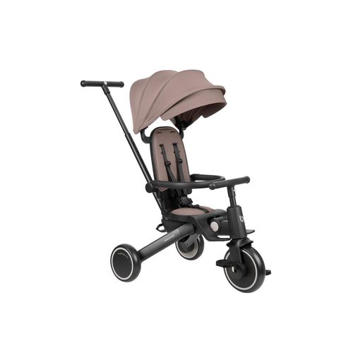 3800171217781 - Kikkaboo Dreirad 5 in 1 Trix 2 zusammenklappbar verstellbare Rückenlehne Gurt beige
