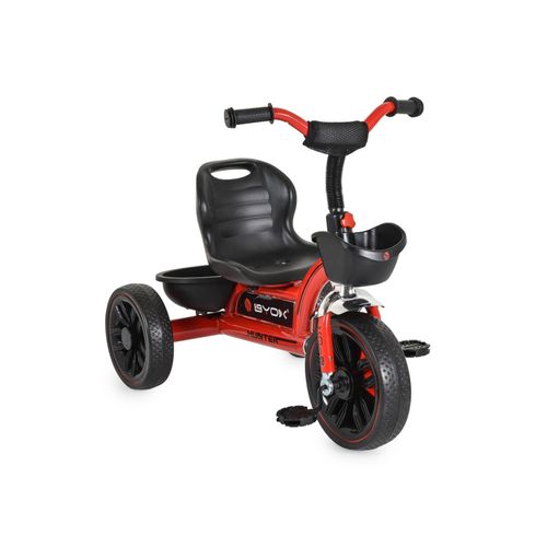 3800146231804 - Byox Dreirad Hunter EVA-Reifen verstellbarer Sitz Korb ergonomische Griffe rot