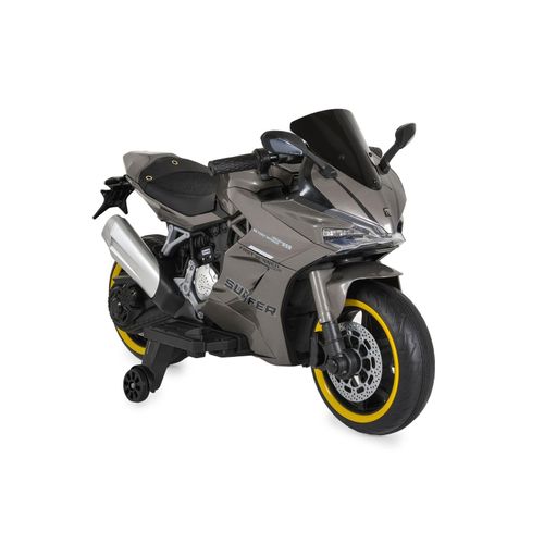 3801005001309 - Kinder Elektromotorrad Surfer Stützräder Fußstütze Bluetooth MP3-Ausgang grau 3801005001309 - Kinder Elektromotorrad Surfer Stützräder Fußstütze Bluetooth MP3-Ausgang grau