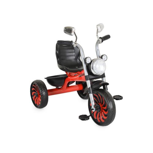 3800146231774 - Byox Kinderdreirad Captain Musikfunktion Lichter Spiegel Hinterkorb Rückenlehne rot-schwarz 3800146231774 - Byox Kinderdreirad Captain Musikfunktion Lichter Spiegel Hinterkorb Rückenlehne rot-schwarz
