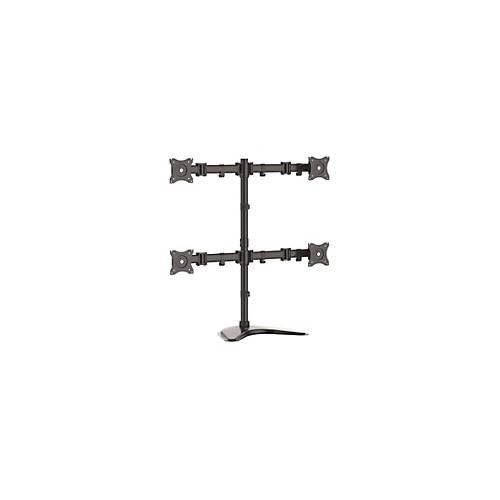 0065030870016 - StarTechcom Vierfach-Monitorhalter - Schwenkbar - Verstellbarer 4 Monitorständer - Für VESA Monitore bis zu 27 Zoll (8 Kg) - Aufstellung - für 4 Monitore - Schwarz