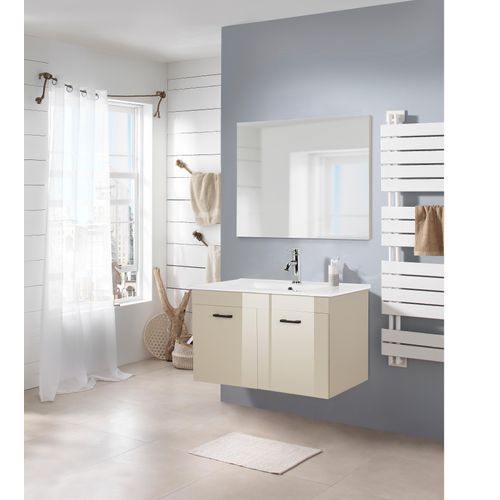 4068223454334 - Badspiegel WELLTIME Florenz beige (kaschmir) B80cm H60cm T18cm MDF Spiegel in drei Breiten (60cm80cm100cm) 4068223454334 - Badspiegel WELLTIME Florenz beige (kaschmir) B80cm H60cm T18cm MDF Spiegel in drei Breiten (60cm80cm100cm)